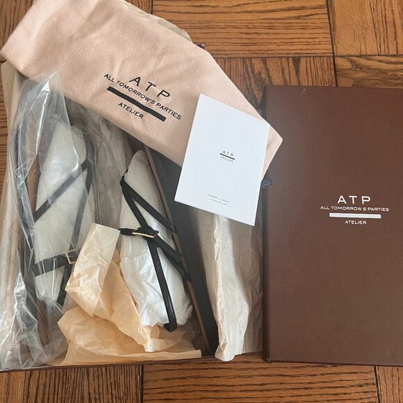 ATP Atelier Black Capri Sandals - Picture 2 of 8